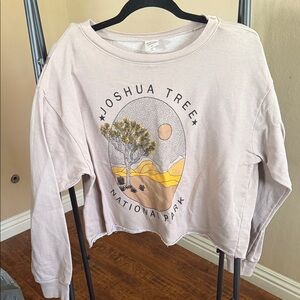 Joshua Tree Graphic Women Sweater - Cream